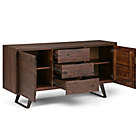 Alternate image 2 for Simpli Home Lowry Solid Acacia Wood Sideboard Buffet in Distressed Charcoal Brown