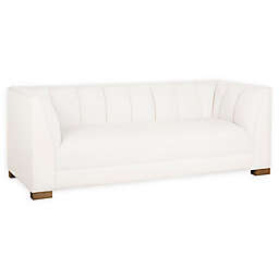 Safavieh Beverly Linen Sofa in White