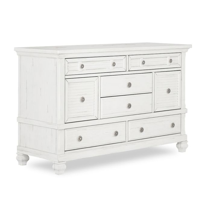 Evolur Signature Cape May 8 Drawer Double Dresser In Weathered