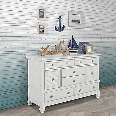 evolur&trade; Signature Cape May 8-Drawer Double Dresser in Weathered White. View a larger version of this product image.