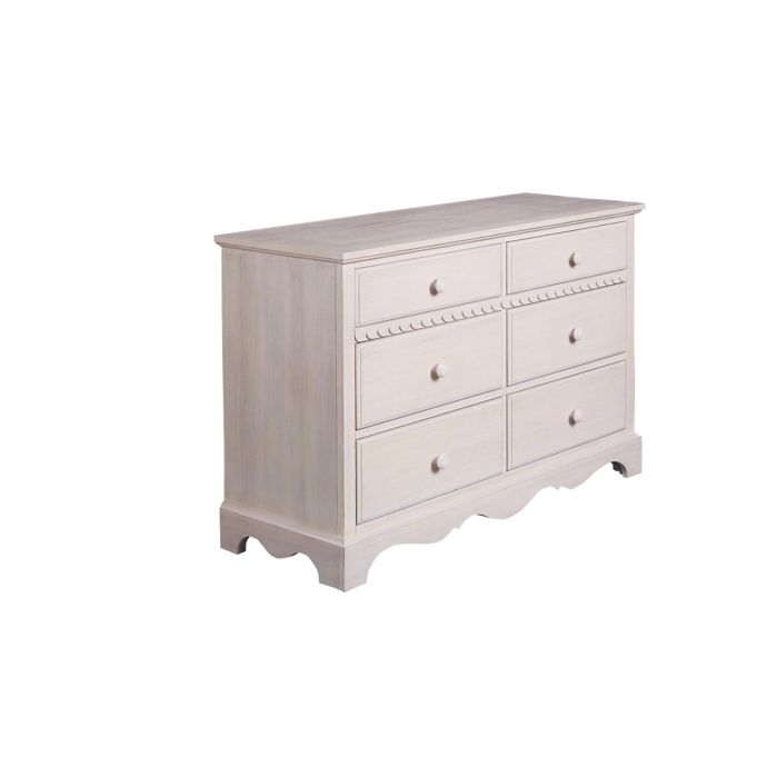 Bassettbaby Premier Kelsey 6 Drawer Double Dresser In Sugar