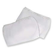 Badger Basket Wishes Oval Bassinet Fitted Sheets in White (Set of 2)