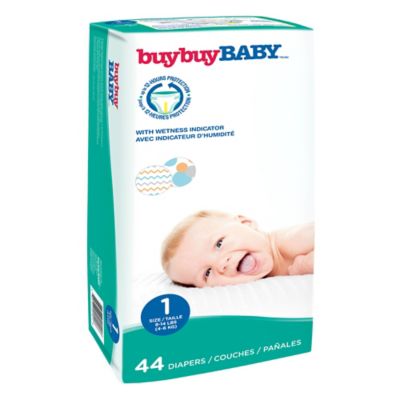 buybuy BABY&trade; 44-Count Size 1 Jumbo Diapers in Chevrons and Circles