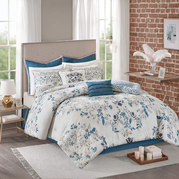 Madison Park Eden Reversible Comforter Set Bed Bath and Beyond Canada