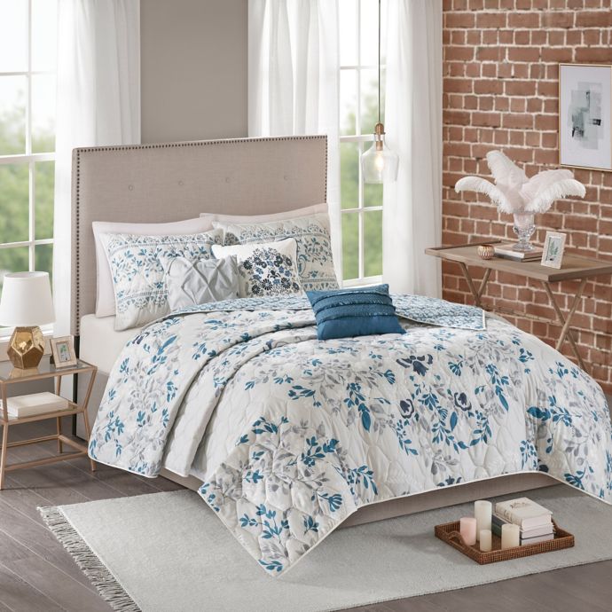 Madison Park Eden Reversible Coverlet Set | Bed Bath & Beyond