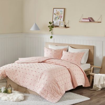 Twin Xl Coverlet Set In Pink, Coverlets For Xl Twin Beds