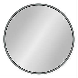 Kate and Laurel® Travis 21.6-Inch Round Wall Mirror in Grey