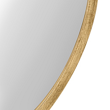 Kate and Laurel&reg; Travis 25.6-Inch Round Wall Mirror in Gold. View a larger version of this product image.