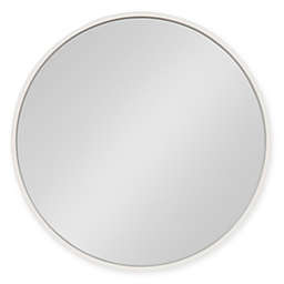 Kate and Laurel® Travis 25.6-Inch Round Wall Mirror in White