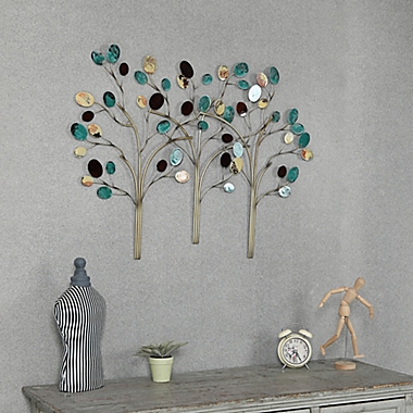 Metal Trees 35.5-Inch x 27.25-Inch Wall Art. View a larger version of this product image.