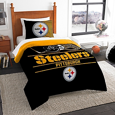 NFL Pittsburgh Steelers Draft Twin Comforter Set. View a larger version of this product image.