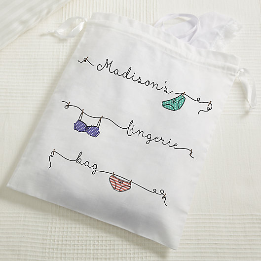 Alternate image 1 for For Your Eyes Only Personalized Lingerie Bag