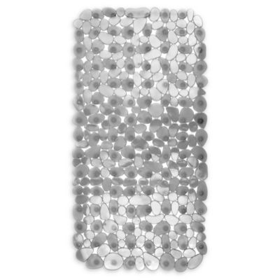 clear rubber bath mat