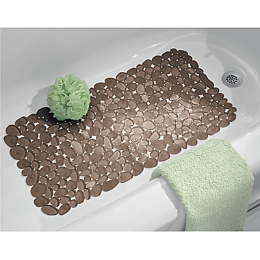 iDesign&reg; Pebblz Non-Slip Suction Bath Mat in Amber. View a larger version of this product image.
