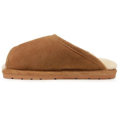 Lamo&reg; Luxury Women's Open-Toe Wrap Slippers in Chestnut. View a larger version of this product image.