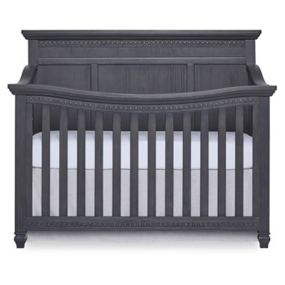 weathered grey crib