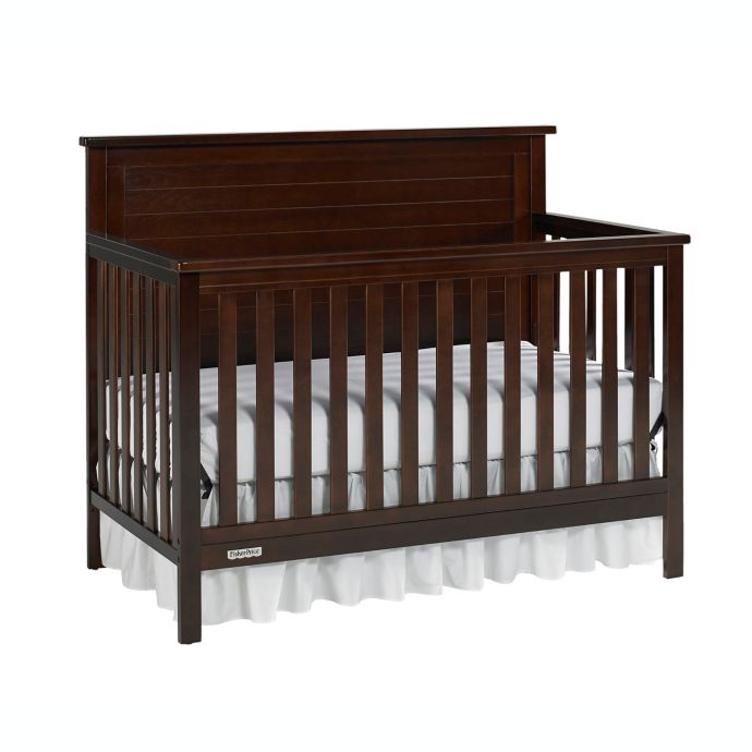 Fisher Price Lucas 4 In 1 Convertible Crib In Light Espresso