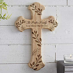 Family Vine Personalized Wood Cross
