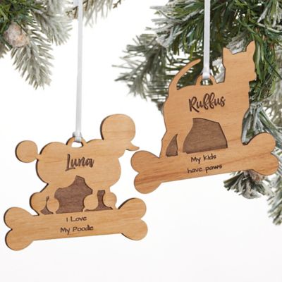 personalized wooden christmas tree ornaments