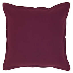 Rizzy Home Flanged Square Indoor/Outdoor Throw Pillow in Purple