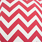 Alternate image 1 for Rizzy Home Chevron Square Throw Pillow in Red/White