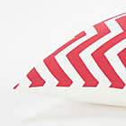 Alternate image 2 for Rizzy Home Chevron Square Throw Pillow in Red/White