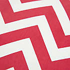 Alternate image 4 for Rizzy Home Chevron Square Throw Pillow in Red/White