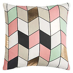 Rizzy Home Metallic Geometric Square Indoor/Outdoor Throw Pillow