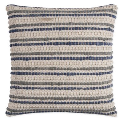 Rizzy Home Textured Stripe Square Throw Pillow