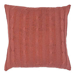 Rizzy Home Cable Knit Square Throw Pillow