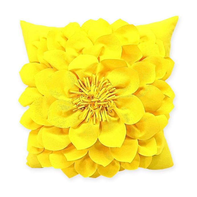 Sunnyside Square Indoor Outdoor Throw Pillow In Yellow Bed Bath