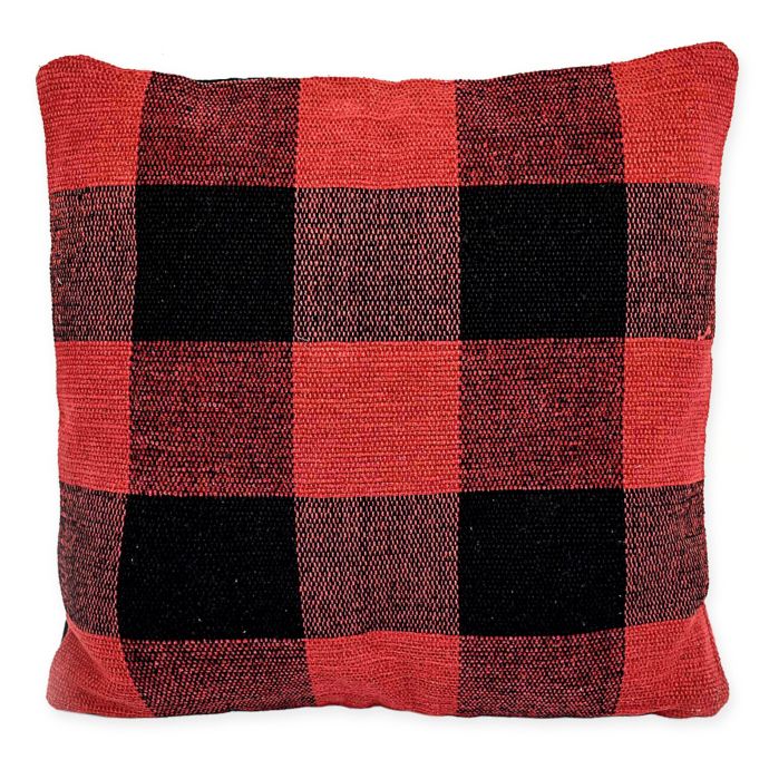 checkered pillow