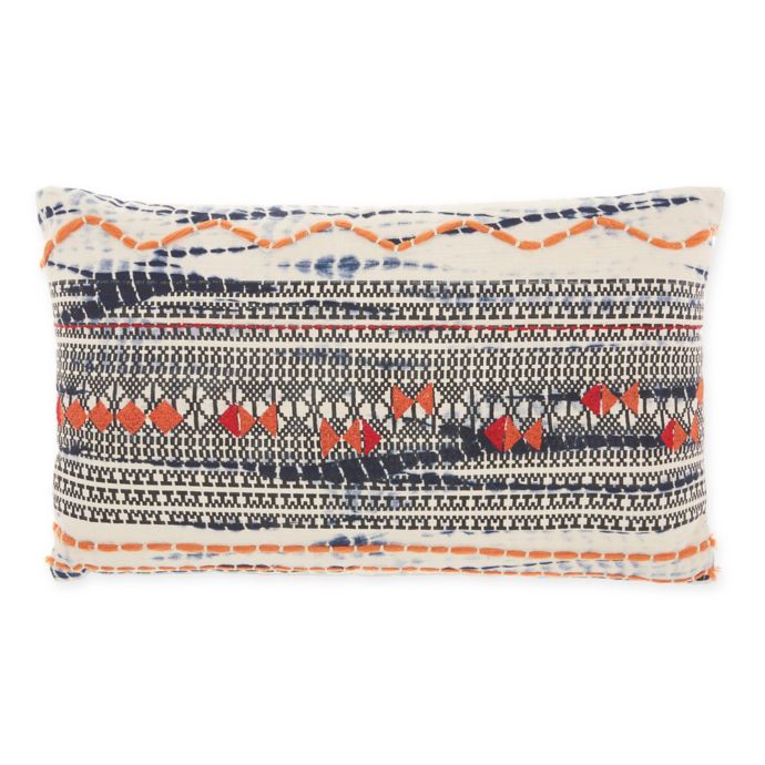 Studio Nyc Tie Dye Oblong Throw Pillow In Indigo Bed Bath Beyond