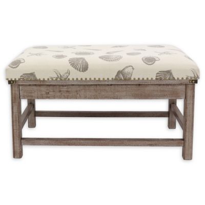 Decor Therapy&reg; Canvas Upholstered Farley Ottoman