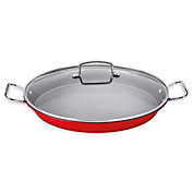 Cuisinart&reg; Non-Stick 15-Inch Covered Paella Pan in Red