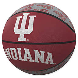 Indiana University Repeat Logo Mini Rubber Basketball