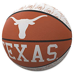 University of Texas Repeat Logo Mini Rubber Basketball