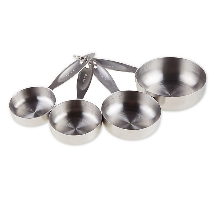Stainless Steel Ice Cream Cup Set  13 Pieces  Silver