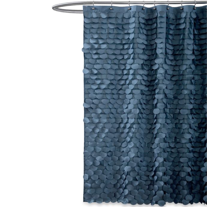 Gigi Blue Fabric Shower Curtain Bed Bath And Beyond Canada