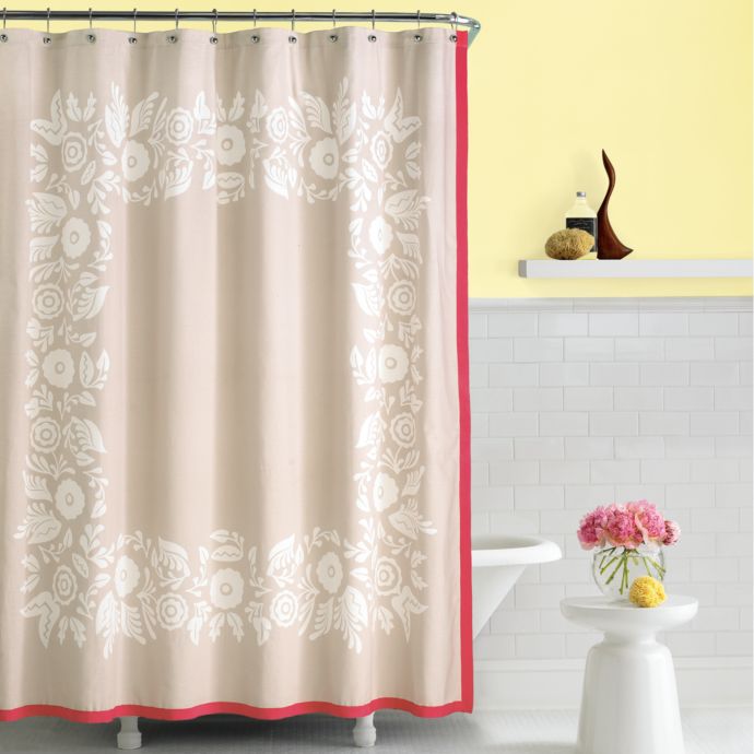 kate spade new york Morningside Heights Fabric Shower Curtain Bed