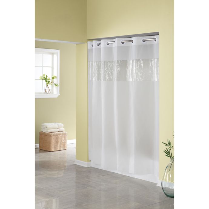 Hookless® Frost 71Inch W x 74Inch L Shower Curtain Bed Bath and