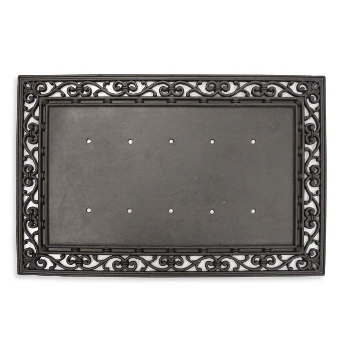 Rubber 24 Inch X 36 Inch Door Mat Frame In Black Bed Bath Beyond