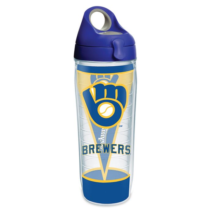 Tervis® MLB Milwaukee Brewers Batter Up 24 oz. Water Bottle | Bed Bath ...