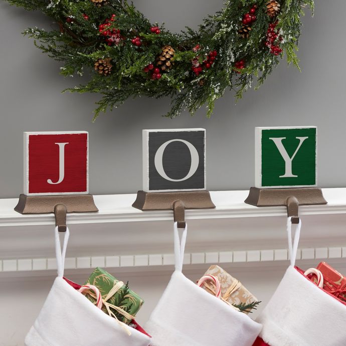 Festive Letter Personalized Stocking Holder Bed Bath & Beyond