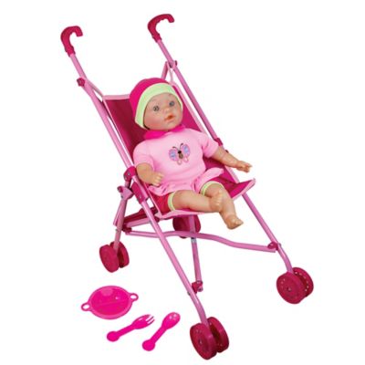 baby doll and stroller set