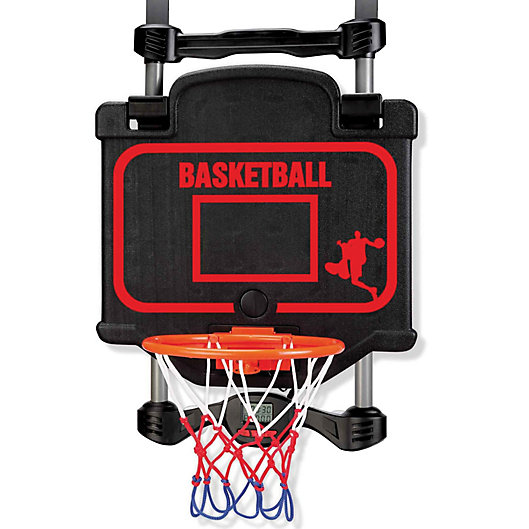 Alternate image 1 for 2-in-1 Over the Door Basketball and Boxing Combo with Black Backboard