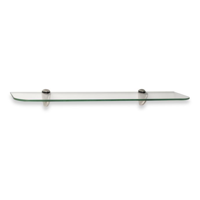 John Sterling 6-Inch x 24-Inch Decorative Glass Shelf ...