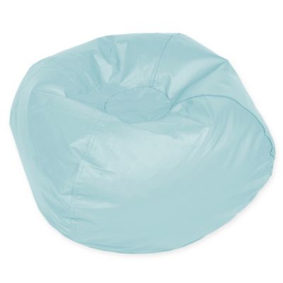 Acessentials&reg; Polyester Upholstered Round Bean Bag Bean Bag Chair in Baby Blue