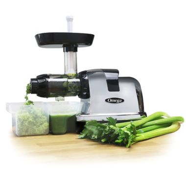 Omega&reg; J8006HDC Juicer in Chrome. View a larger version of this product image.