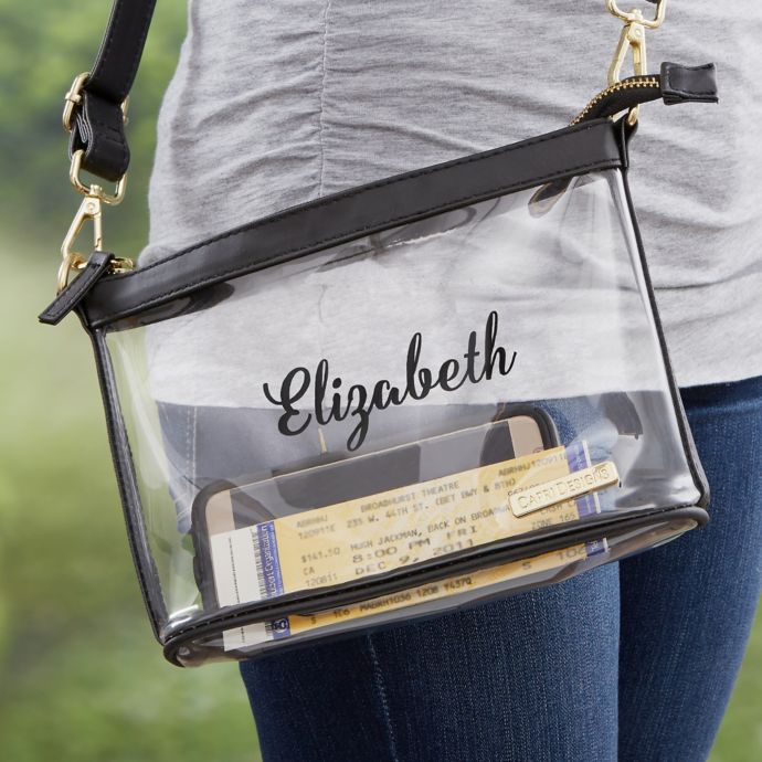 Personalized Clear Stadium Purse | Bed Bath & Beyond